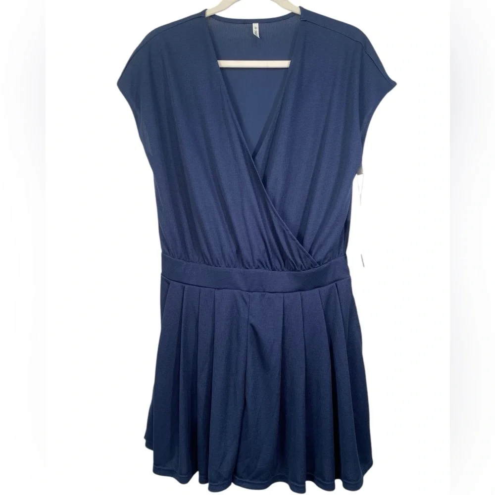 NEW Halara VNeck Short Sleeve Pocket Waffle Casual Romper